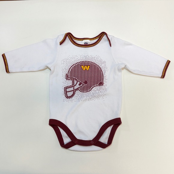 NFL Team Apparel Other - Washington Commanders NFL Team Apparel Bodysuit Kids 3-6M White Long Sleeve